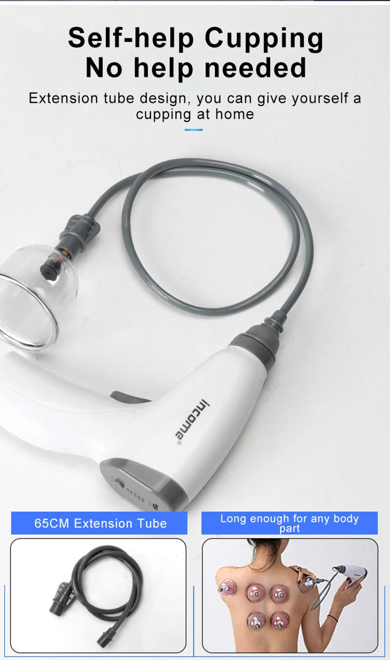 Description Picture 2 of item4 Cans Electric Vacuum Cupping Set Suction Cups Massage Physiotherapy Jars Chinese Medicine Anti Cellulite For Body Massager