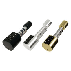 Euro Cylinder Convenient Smart Door Lock for Door Thickness 75mmx100mm Home