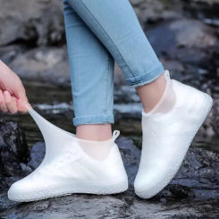 Waterproof Footwear Covers Shoes Anti Slip Rain Boots For Women Children Rain Shoe Protector Thickened Reusable Rain Shoe Covers