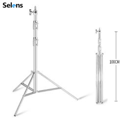 Portable Telescopic Stainless Steel 2.8m Light Stand Tripod Stand with 1/4 with 3/8" Adapter For Photo Studio Kits Tripode 삼각대