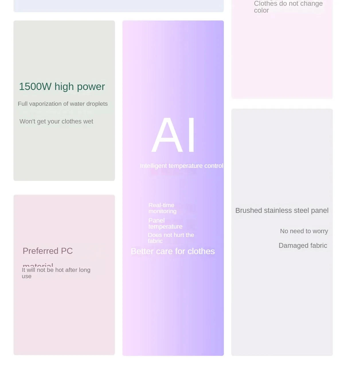 Description Picture 6 of itemHandheld Hanging Iron 2024 Household Small Steam Iron Portable Ironing Machine Steamer for Clothes Small Home Appliances