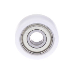 8x27x11mm Nylon Coated Bearing Flat Pulley 608 Bearing Roller Wheel POM Drawer Window Door Pulley Roller