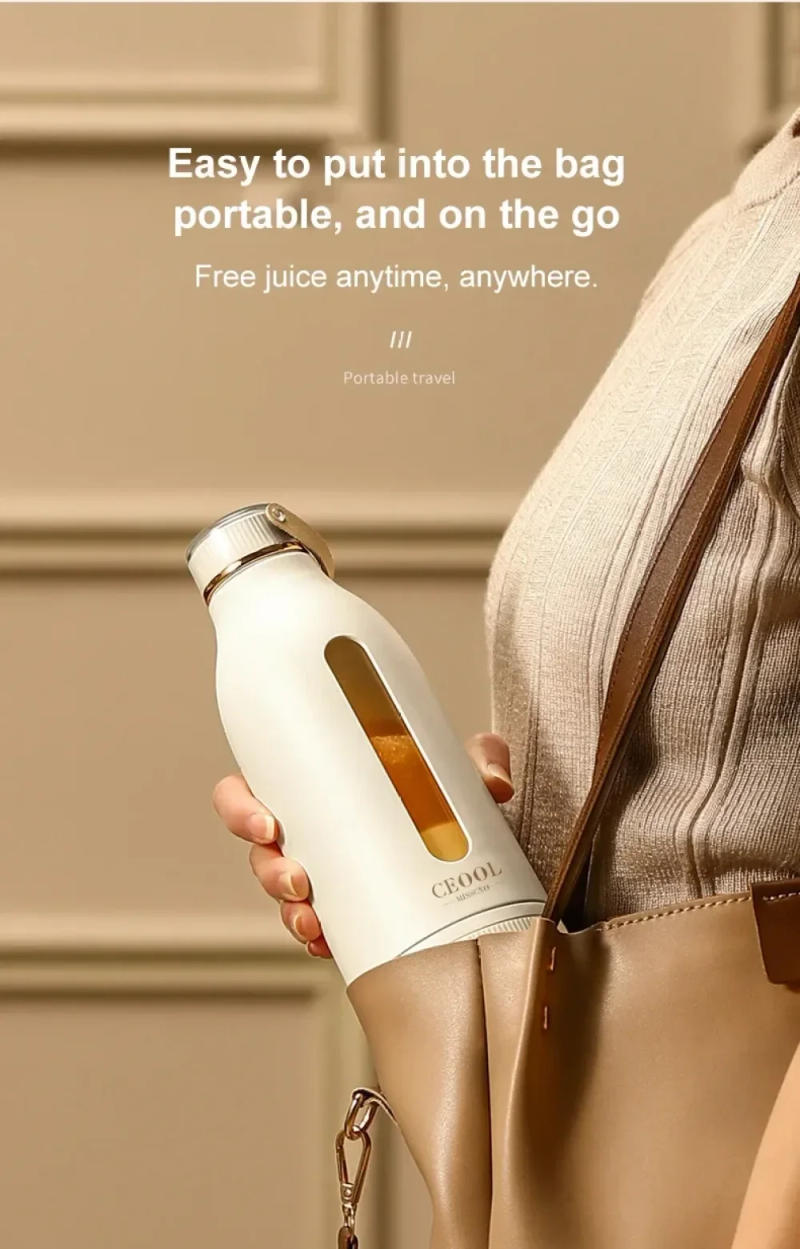 Description Picture 4 of item400ML Portable Multifunction Juicer USB Fast Rechargeable Mixer Fresh Fruit Grinder Electric Blender Cup Shakes Smoothie Maker