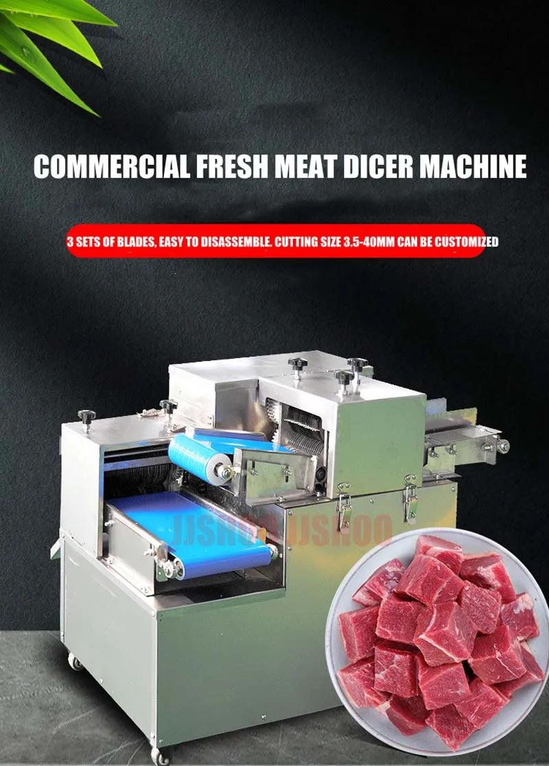 Description Picture 3 of itemElectric Meat Cutting Machine High-power Double Motor Meat Diced Shredder Machine