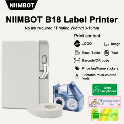 Wireless portable printer color label printer NIIMBOT B18 thermal transfer technology ribbon printing multi-color printing