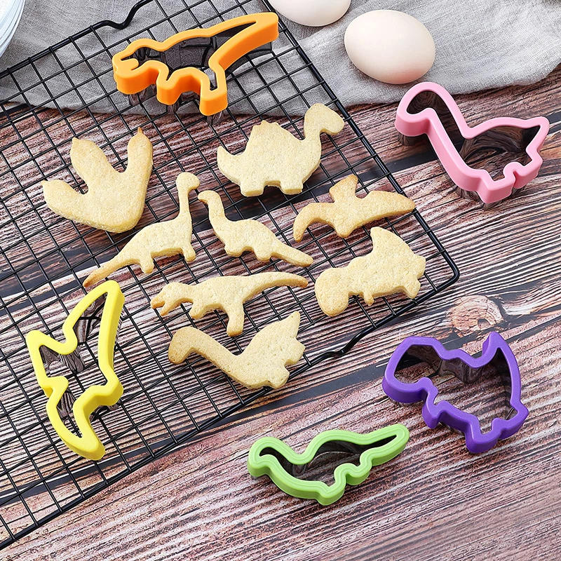 Description Picture 5 of itemDinosaur Sandwich Cutter for Children Kids DIY Cookie Mold Food Fruit Vegetable Cutters Shapes New Bento Lunch Box Accessories