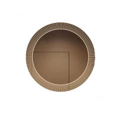 Nordic Style Smart Bath Mirrors Wall Mounted Toilet Round Mirrors Home Bathroom Led Luminous Dressing Mirror with Touch Screen