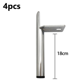 4Pcs Furniture Legs Metal Supporting Foot Coffee Table Feet Bed Sofa Chair Legs Dresser Bathroom Cabinet Replacement Feet