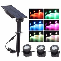 IP68 Waterproof RGB Color Underwater Lamp Landscape Spotlights Fountain Waterfall Decoration Pond Light
