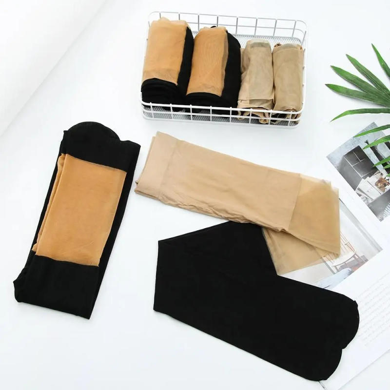 Description Picture 5 of itemWomen Sexy Knee Stockings Spring Autumn Style Tights Black Twisted Pantyhose Fake High Knee Tights Female Warm Cute Socks