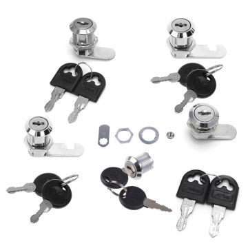 10-30mm Cam Lock Filing Cabinet Post Mailbox Drawer Cupboard Locker 2 for Key