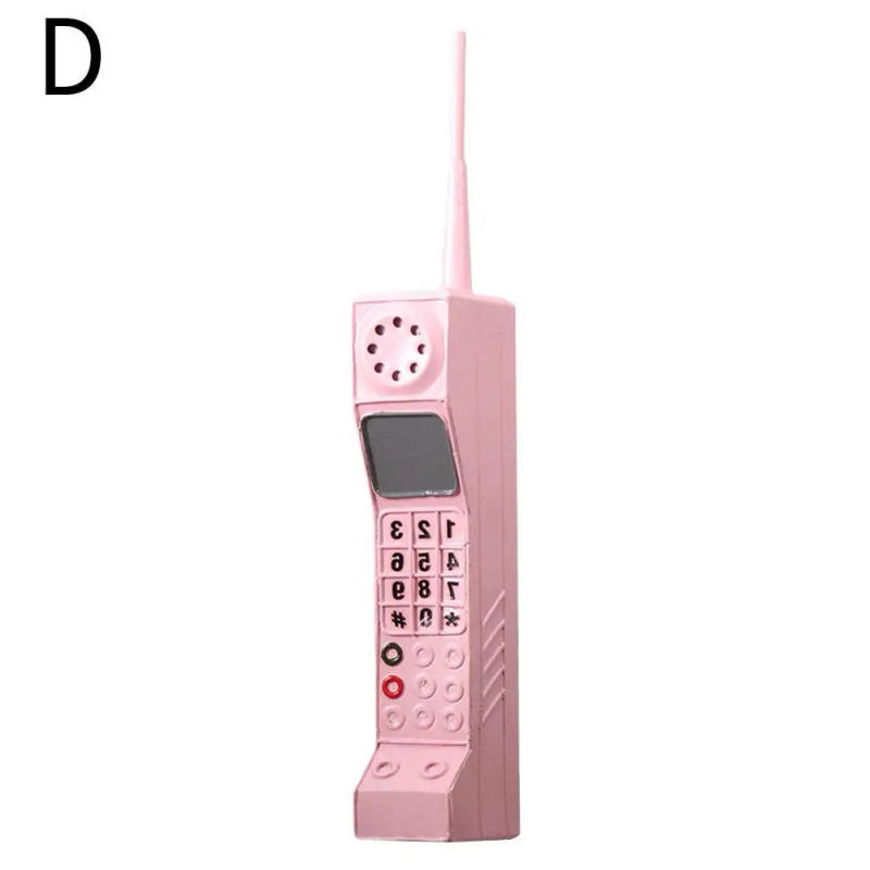 Description Picture 4 of itemBar Retro Telephone Model Metal Vintage Classic Brick Fashioned Phone Cell Decoration Phone Crafts Photography Old Mobile Phone