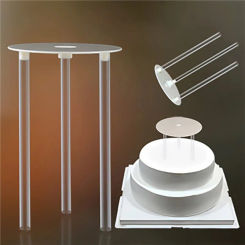 New Multi-Layer Cake Support Frame Practical Stands Mold Round Dessert Support Spacer Piling Bracket Kitchen DIY Cake Decor Tool