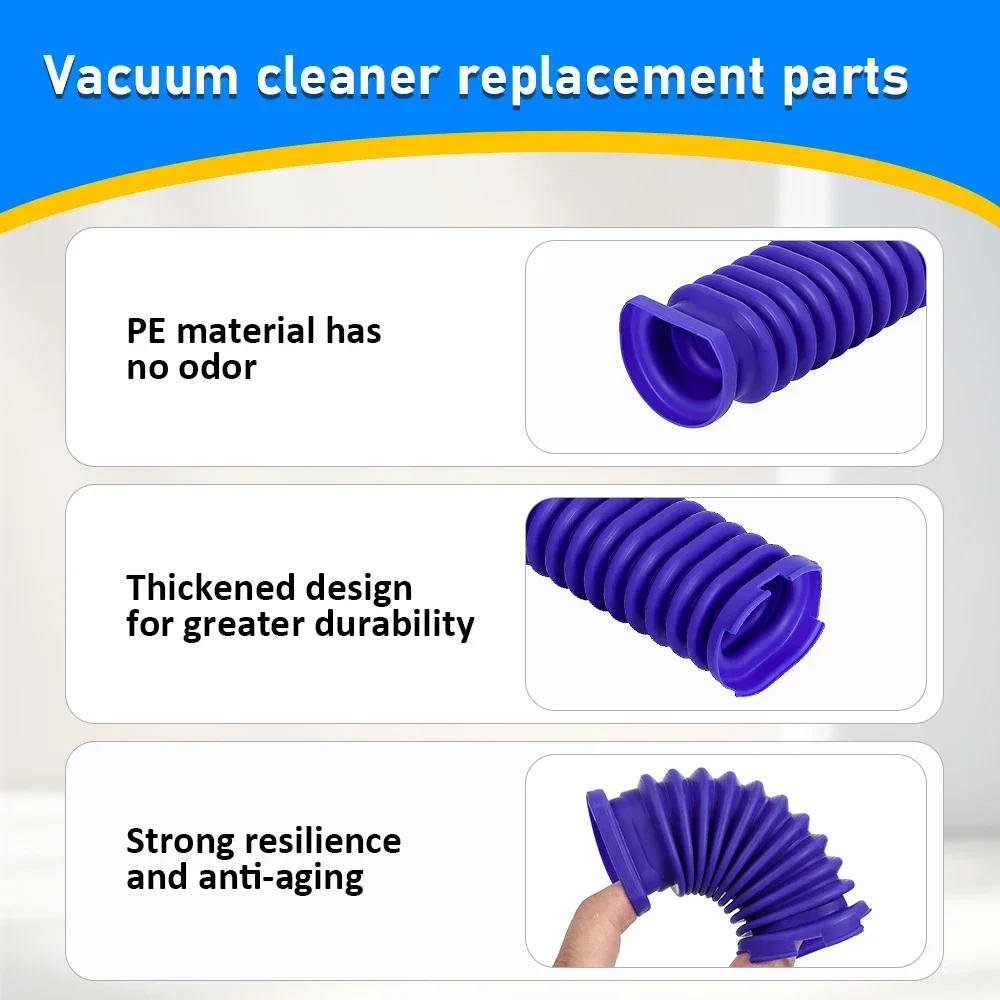 Description Picture 5 of itemFor Dyson V8 slim / V10 slim / V12 slim / SV18 / SV20 / SV10K Vacuum Cleaner Laser Soft Velvet Head Blue Hose Parts Replacement