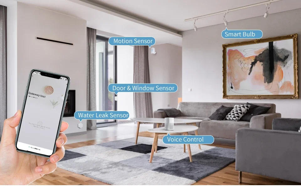 Description Picture 2 of itemTuya ZigBee Bluetooth Multimode Gateway Hub Wireless Smart Home APP Remote Controller Bridge Works With Alexa Google Home