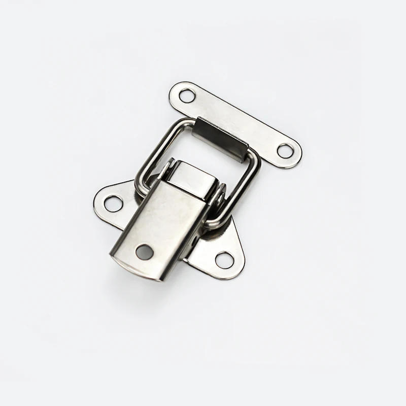 Description Picture 3 of item304 Stainless Steel HASP Padlock Accessories Wooden Case Heavy-Duty Lock Equipment Industrial Clasp Fixed Door Old SK010