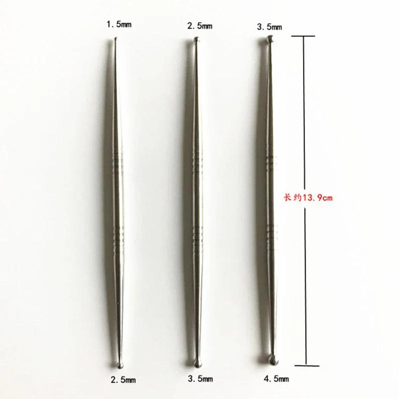 Description Picture 6 of item3Pcs Stainless Steel Double Head Clay Sculpting Tools Set  Pottery Molding Carving DIY Tool