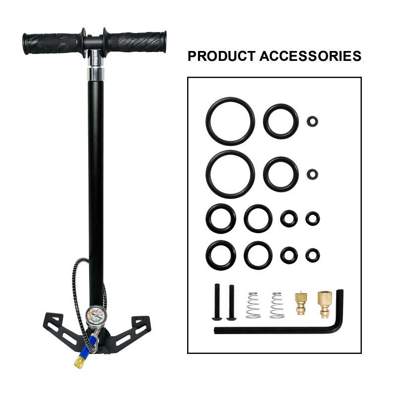 Description Picture 2 of itemTUXING 30Mpa 4500Psi 4 Stage High Pressure PCP Pump Four Stage Hand Operated Air Pump HPA Tank Hunting Car Bicycle Air Refilling