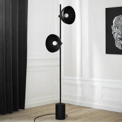 Nordic postmodern minimalist personality living room designer bedroom bedside model room black metal E27 floor lamp stand lamp
