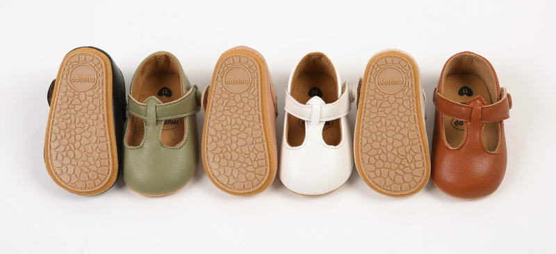 Description Picture 5 of itemBaby Boys Girls Shoes Infant Leather Rubber Sole Anti-slip Toddler First Walkers Crib Shoes Newborn Girl Princess