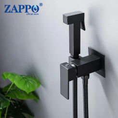 ZAPPO Warm Water Bidet Sprayer for Toilet Hot and Cold Water Tap Mixer Stainless Steel Handheld Bidet Faucet Attachment Set