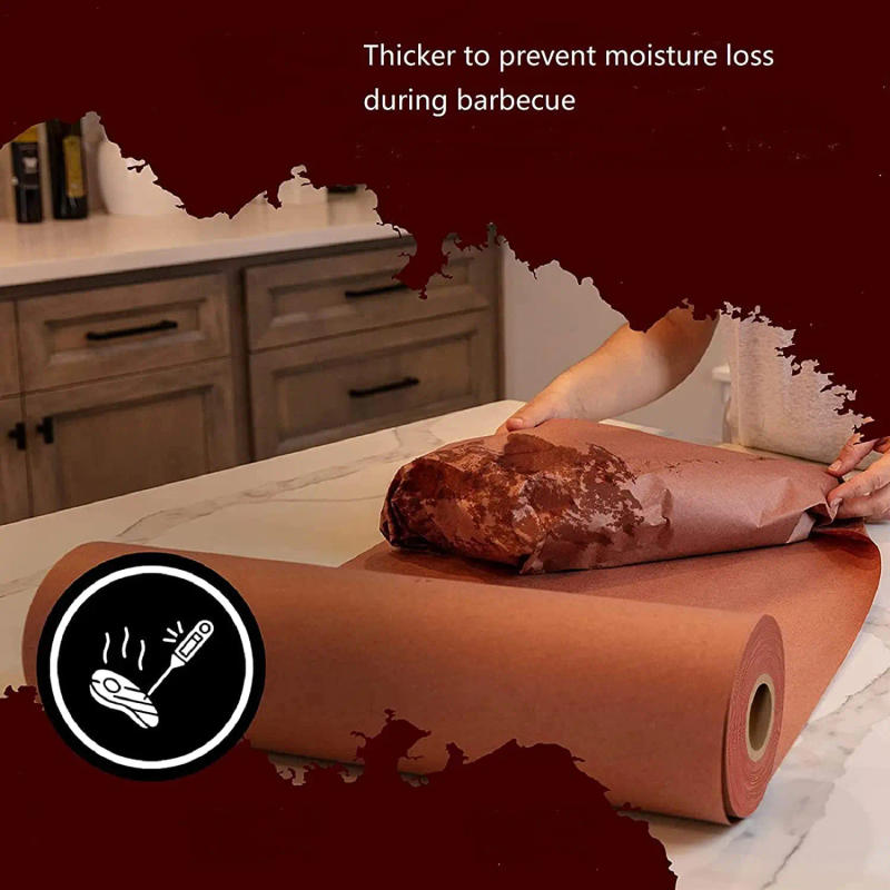 Description Picture 4 of itemButcher Paper for Smoking Meat Butcher Paper Roll Unwaxed 15.7 Inch x 33 Feet BBQ Peach Wrapping Paper for Smoking Meat Brisket
