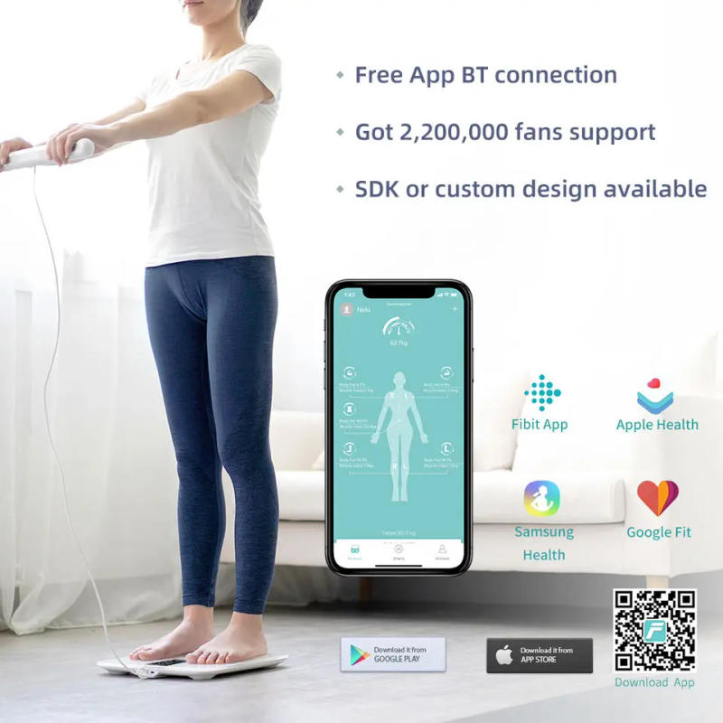 Description Picture 5 of itemScales for Body Weight and Fat,8 Electrode Body Fat Scale Large Display BMI Weight Scale Body Composition Monitor with Report