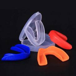 Transparent Eva Karate Children Boxing Rugby Sports Mouth Guard Adults Mouthguard Teeth Protector With Plastic Case Box