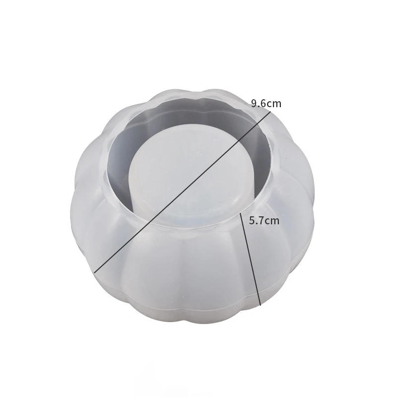 Description Picture 3 of itemDIY pumpkin silicone mold Halloween drip storage box Candlestick plaster Jar Crafts Epoxy resin Clay  Mold Container With Lid