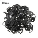 50pcs Picture Frame Hanger Hanging Photo Oil Painting Mirror Hook Nail With Screws Golden Silver Black Nails Screws Fasteners