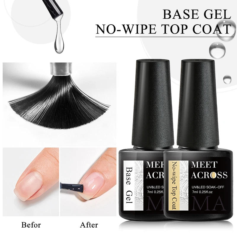 Description Picture 6 of item5pc Base Gel Top Coat Kit With Nail Primer,Nail Prep Dehydrate,Nail Cuticle Oil Long Lasting Functional Gel Nail Polish Set