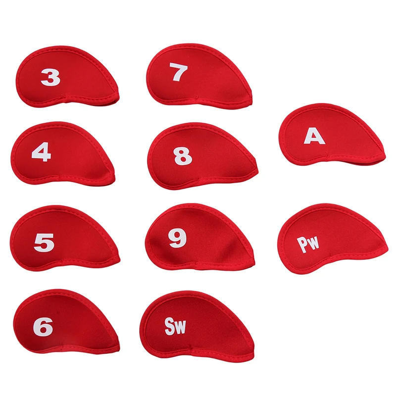 Description Picture 6 of item10 Pcs Golf Club Head Covers Iron Putter Head Cover Putter Headcover Set Outdoor Sport Golf Accessoires