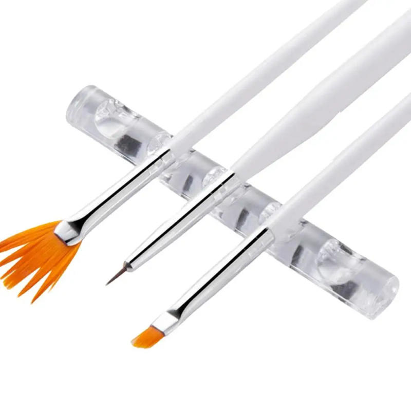 Description Picture 2 of itemNail Brush Holder 5-Grids Nail Gel Polish Pen Brush Stand Holder Clear Stand Organizer For Makeup Brushes Paint Brushes Art