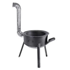 48cm Portable Detachable Outdoor Cooking Stove Movable Camping Firewood Camping Wood Stove for BBQ Picnic Hiking Heating Cooking