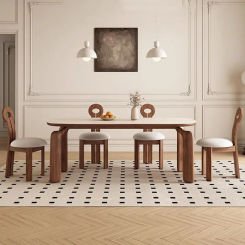 Nordic Modern Dining Table Living Room Makeup Luxury Console Kitchen Hotel Dining Table Center Table A Manger Furniture HDH