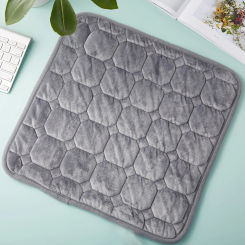 1 solid color quilted chair cushion, simple home cushion, office cushion.