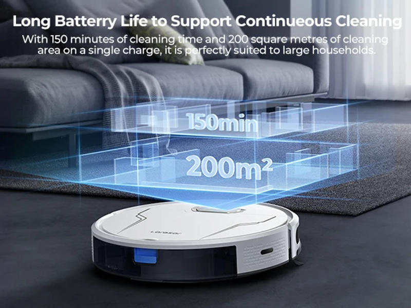 Description Picture 5 of itemLaresar Robot Vacuum Cleaner 5000Pa Suction 150 mins Smart Navigation Mopping Intelligent Robotic Smart Home Appliance