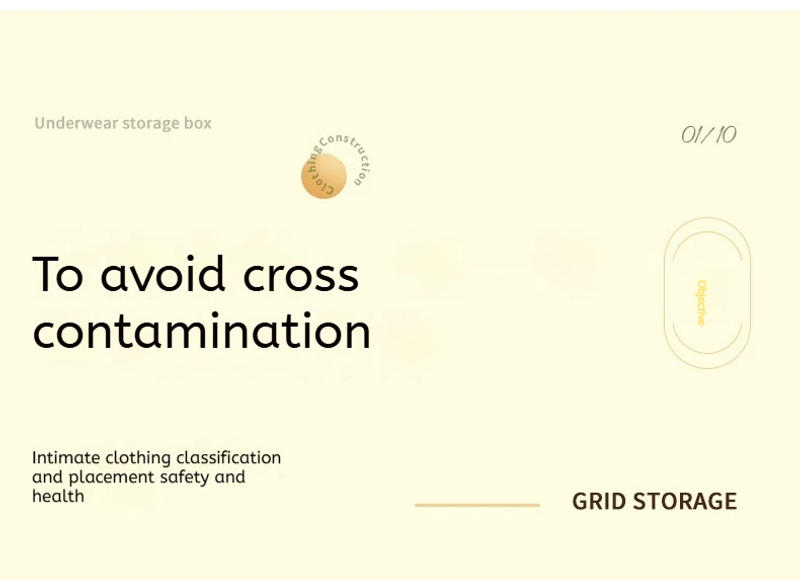 Description Picture 6 of item1PC Household Underwear Organizer Drawer Push-pull Design with Cover Dust-proof Underwear Underwear Socks Classified Storage