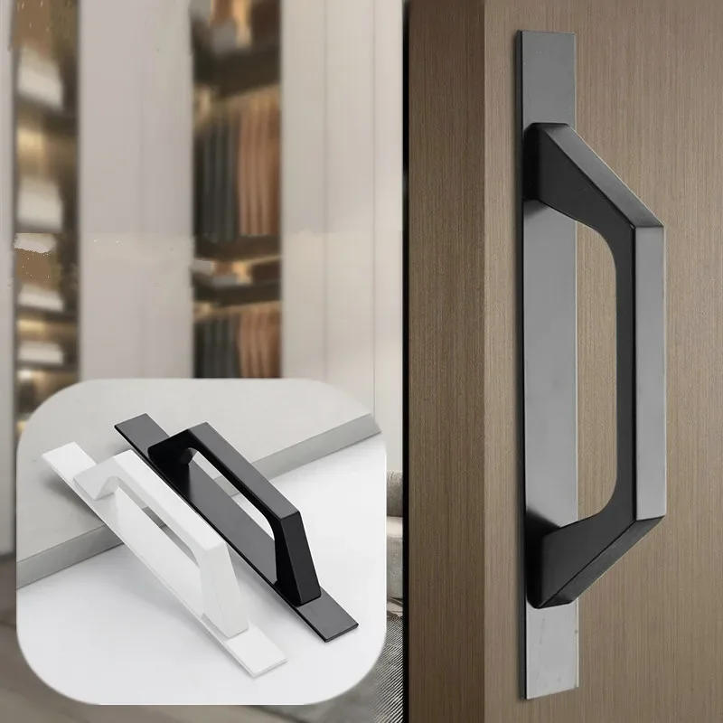 Description Picture 2 of itemBarn Door Pull Handle Heavy Duty Black Iron Hot Bed Sliding Push Pulls Gate Shed Garage Cabinet Door Handle Furniture Hardware