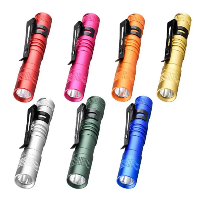 Description Picture 2 of itemMini Portable LED Pen Flashlight Pocket High Lumens Torch With Clip for Camping Emergency Outdoor Walking Keychain Flashlight