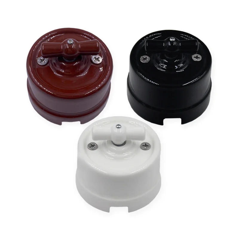 Description Picture 3 of itemHome Improvement Ceramic Socket Wall Electrical EU Socket Ceramic Switch AC 15A 110-250V