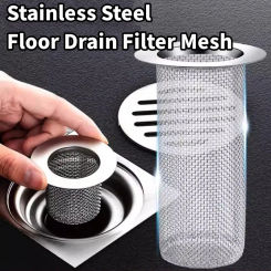 Stainless Steel Floor Drain Filter Mesh Sink Strainer Kitchen Bathroom Anti-clog Drains Bathtub Hair Catcher Shower Strainers