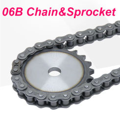 1M 06B Transmission Chain Drive Sprocket 20-30 Tooth Carbon Steel Chain Gear Pitch 9.525mm Industrial Machine Sprocket Wheel