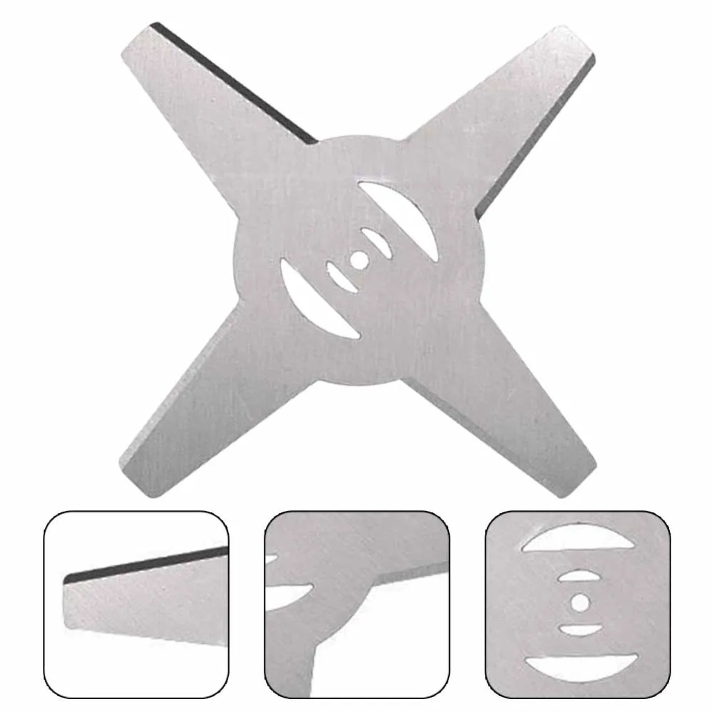 Description Picture 6 of item1x Lawn Mower Saw Blade For Garden Power Tools Lithium Battery Brushcutter Silver Blade Replacement Spare Parts