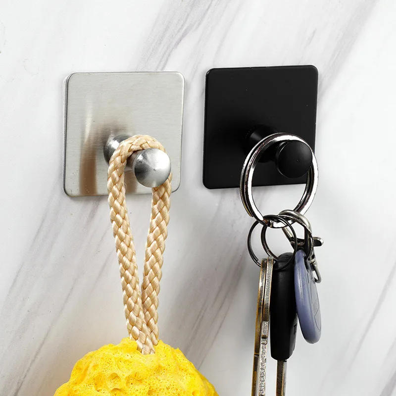 Description Picture 4 of itemSelf-adhesive Wall Hook Door Keychain Coat Rack Bathroom Towel Rack Kitchen Storage Rack Shelf Bag Storage Bag