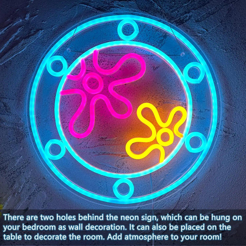 Description Picture 3 of itemOcean World Neon Signs LED Neon Light Sign Light Up Neon Signs Wall Decor for Game Room Bedroom Birthday Wedding Party Gifts