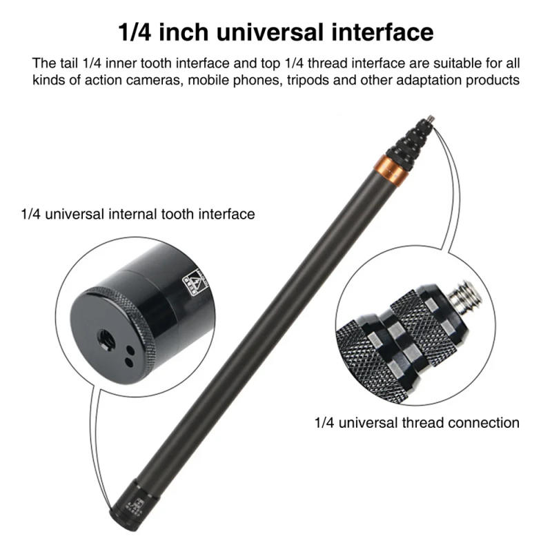 Description Picture 4 of itemFor Insta360 Invisible Selfie Stick 300CM Carbon Fiber Extended Selfie Stick For Insta360 X3 GoPro 12 11 10 Action Selfie Stick