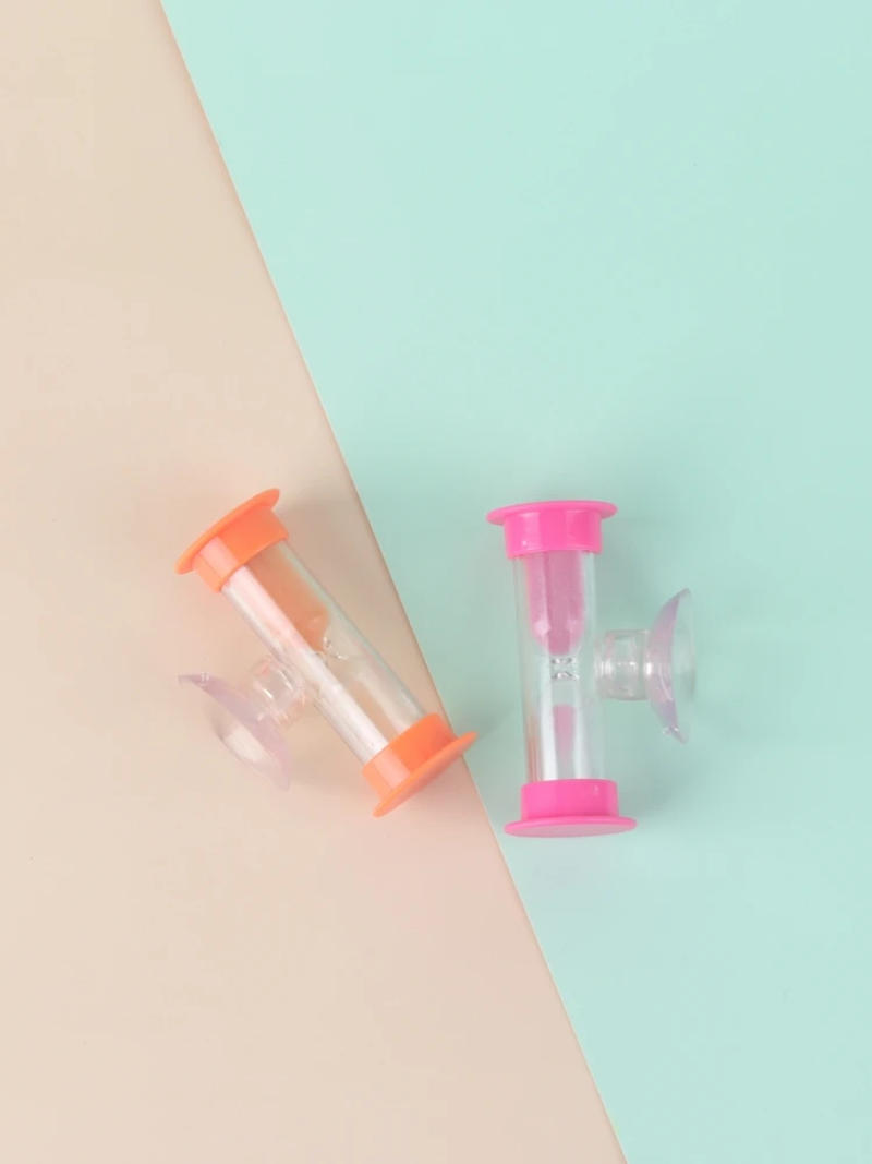 Description Picture 6 of item3Minute Suction Cup Hourglass Rotating Sandglass Timers Shower Decoration Funnel Teeth Brushing Sandy Clock Time Management