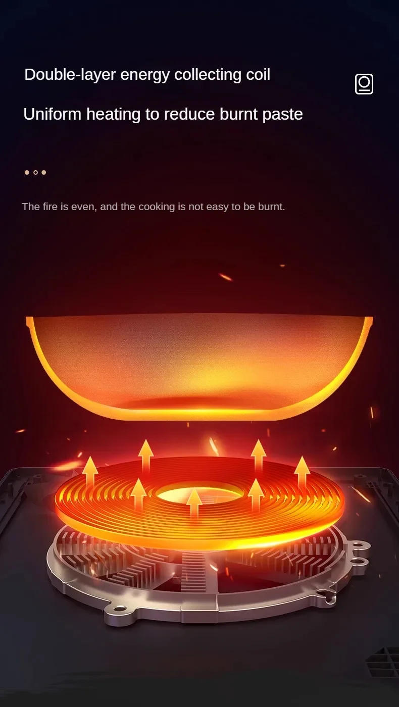 Description Picture 5 of item220V Induction Cooker Household Small Smart High-Fire Frying Pan Induction Cooktop 인덕션 Cocinas De Inducción Home Appliance