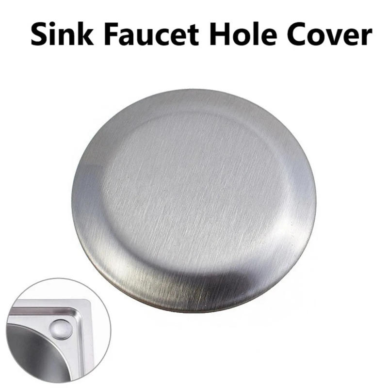 Description Picture 2 of item27/32/35mm Faucet Hole Cover Blanking Plug Stainless Steel Kitchen Sink Stopper Decorative Covers Washbasin Accessories